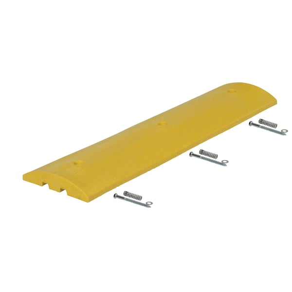 Speed Bump, 2 1/4 in Height, 48 in Length, Yellow